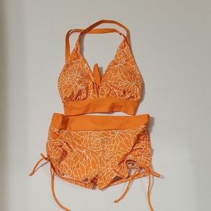 NWOT Unbranded Orange Bikini Set, Size M